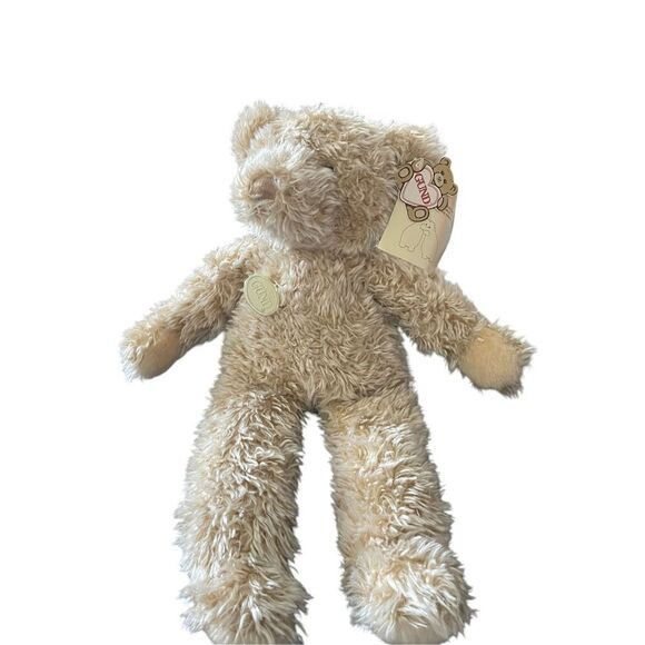 Gund Tan Beige Shaggy Soft Furry Teddy Bear Plush Stuffed Animal Toy 17" - Picture 1 of 11
